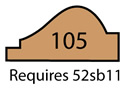 applied moulding 105 cross section